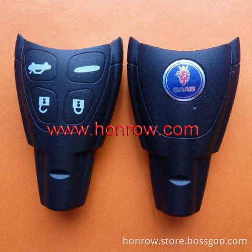 Honrow company 2014 hot sale SAAB 4 button remote key blank with blade with 50% free shipping free, saab key